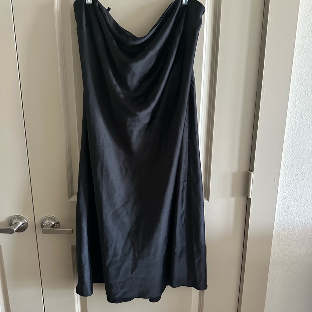 BHLDN Black Strapless Dress - Picture 4 of 4